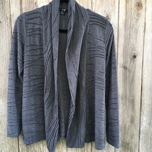 Forever 21 Gray Textured Cardigan
